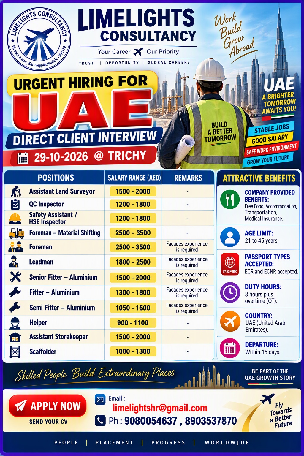 Urgent Hiring