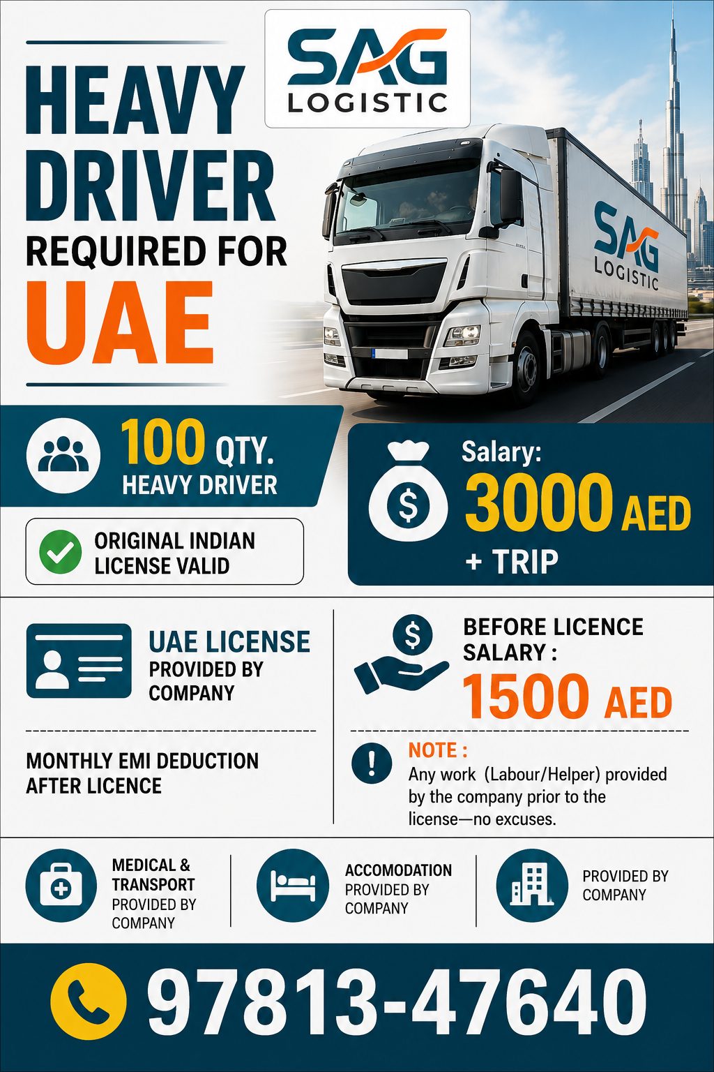 Heavy Driver for UAE — Gulf Travel Agency, UAE, UAE