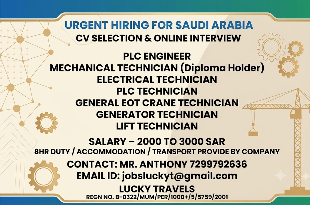 Hiring for Saudi Arabia