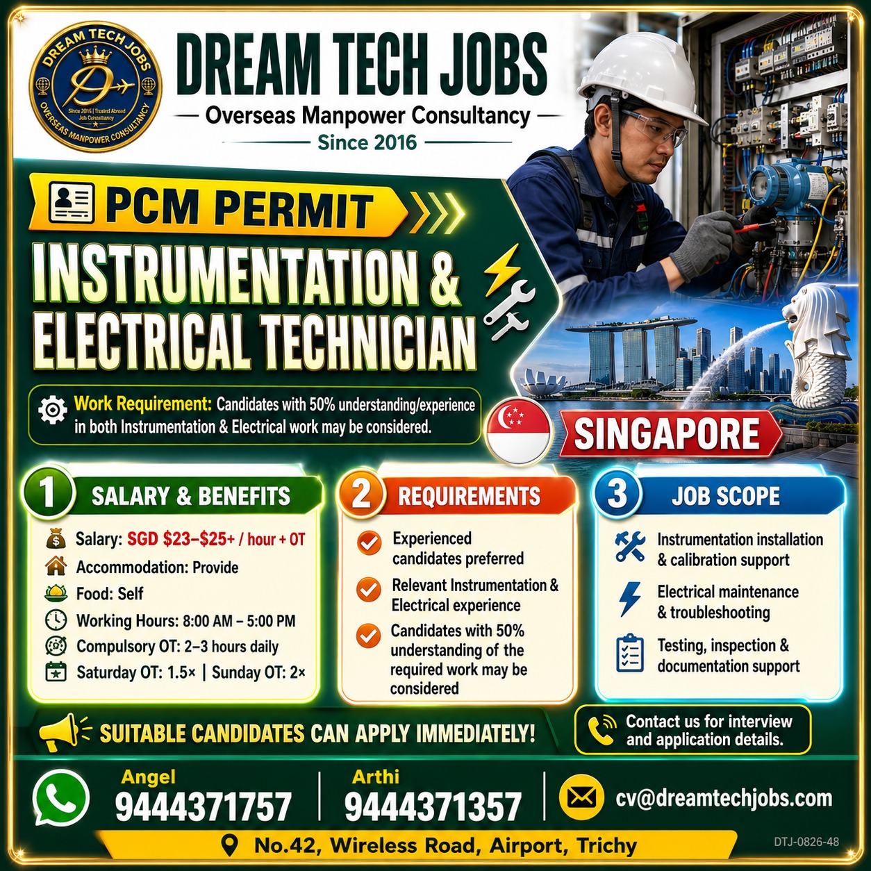 Instrumentation & Electrical Technician