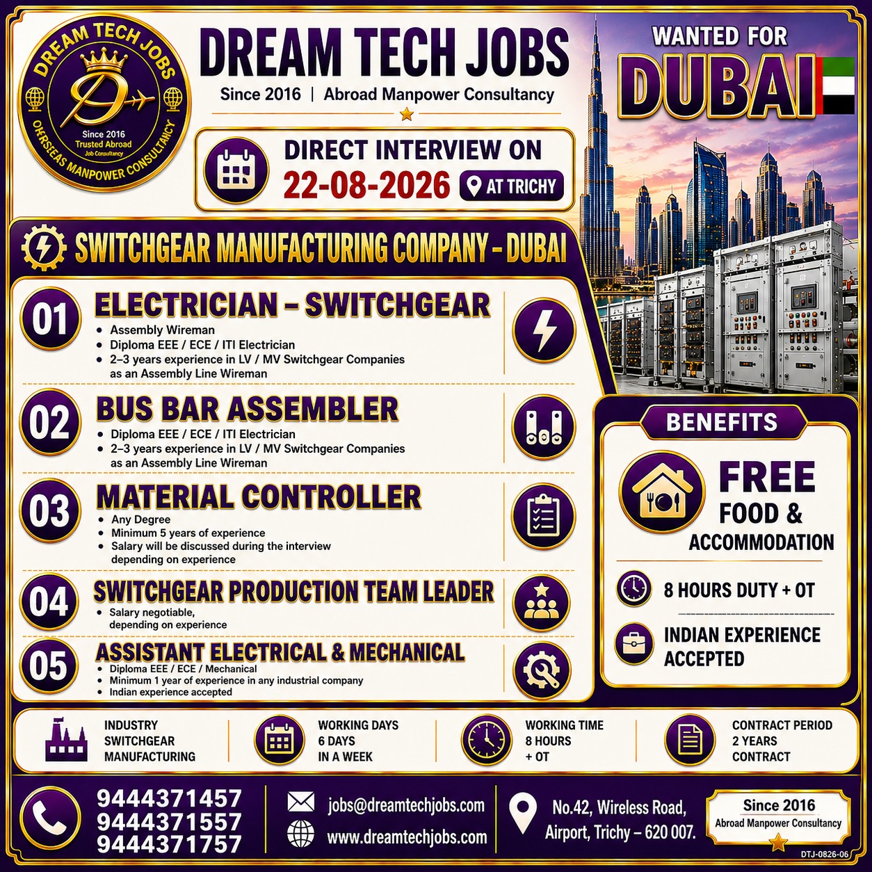 Multiple Positions - Switchgear Manufacturing Company