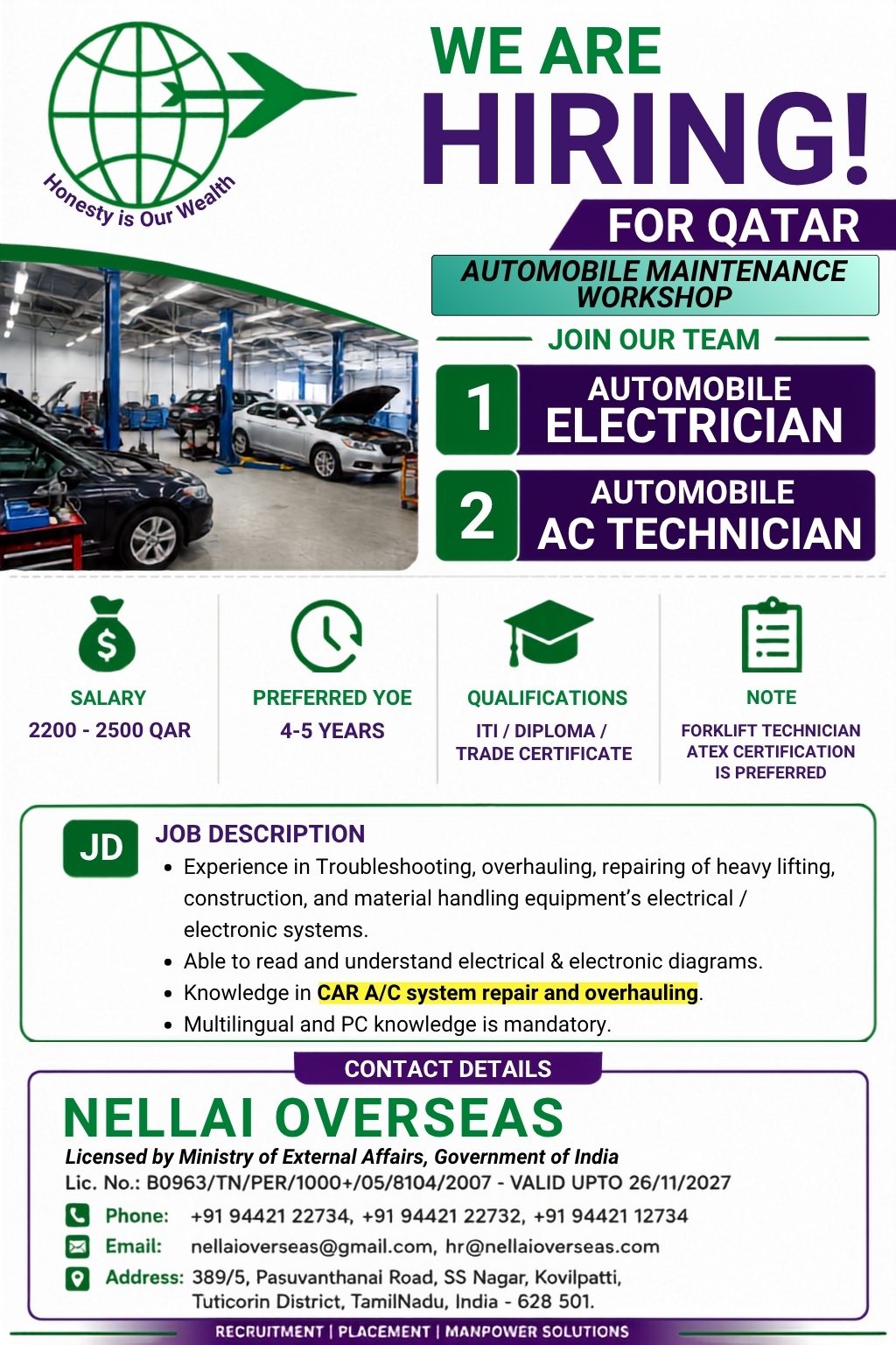 Automobile Maintenance Workshop