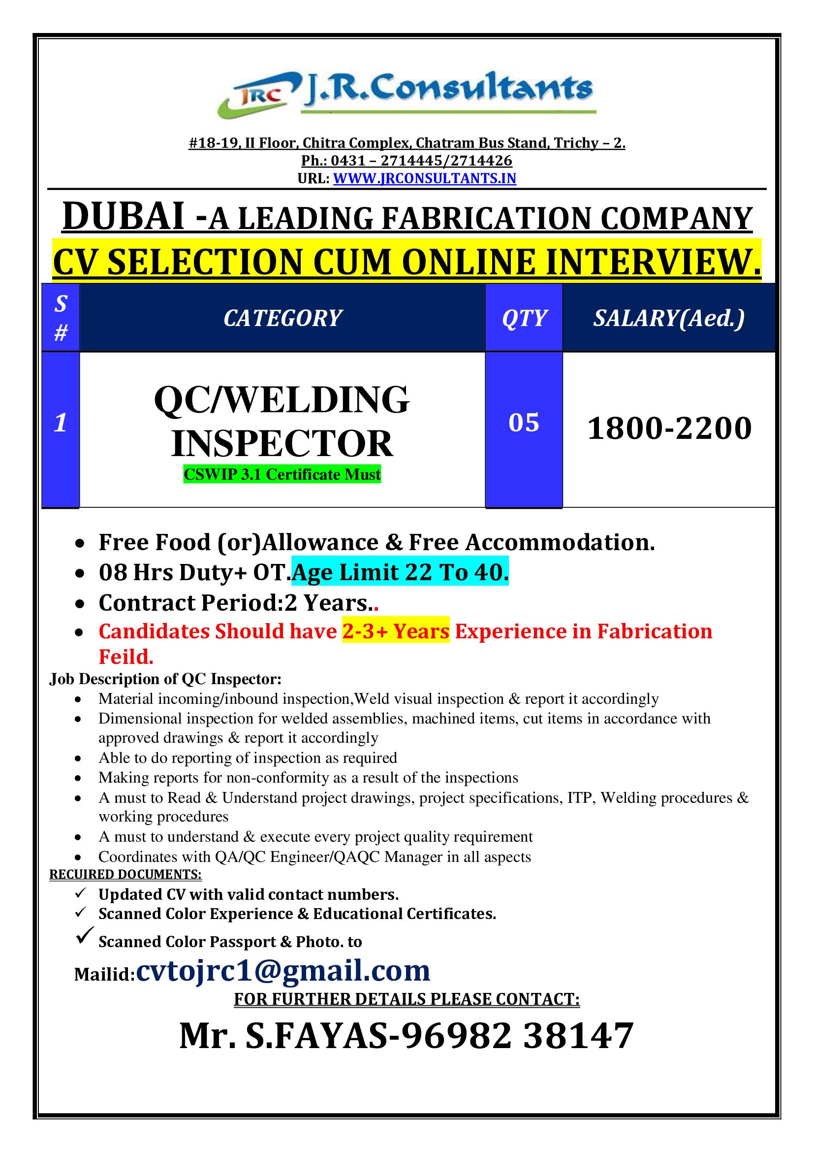 QC INSPECTOR
