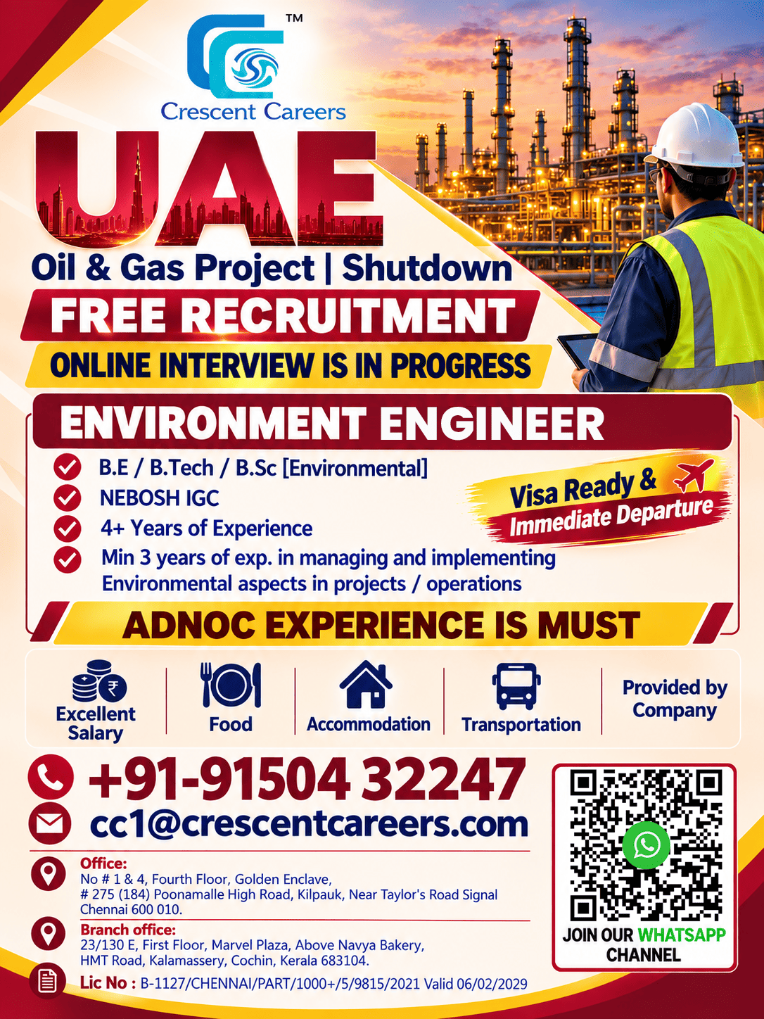 Environment Manager - Oil & Gas Project Shutdown — Crescent Careers, UAE, UAE