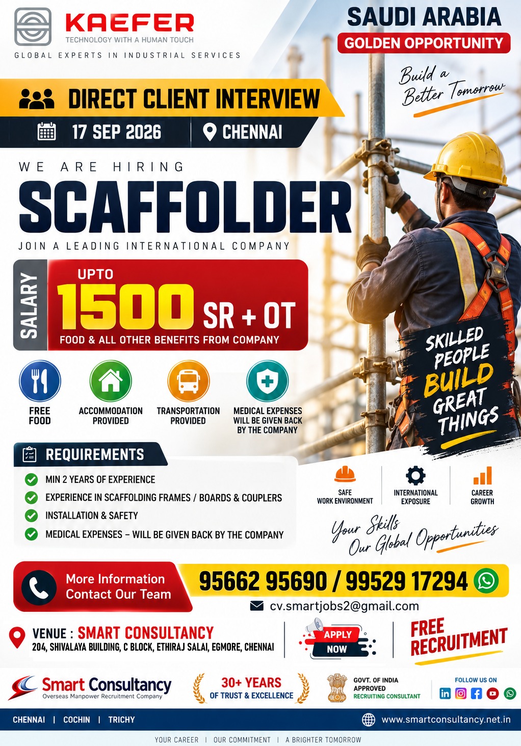 🇸🇦 SAUDI ARABIA | SCAFFOLDER OPPORTUNITY