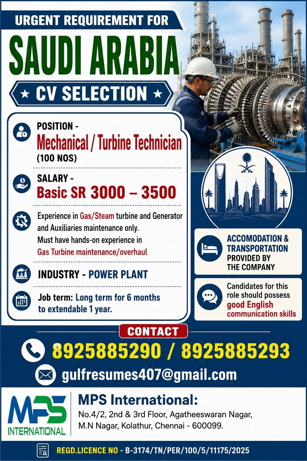 Mechanical / Turbine Technician
