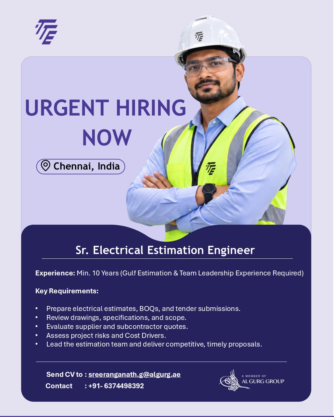 Sr. Electrical Estimation Engineer