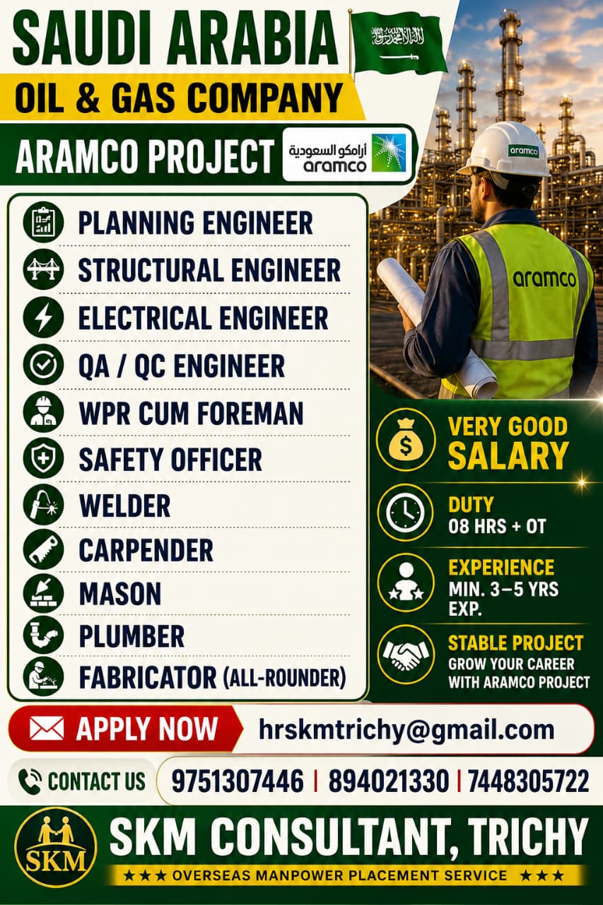 saudi aramco Project - Multiple Positions