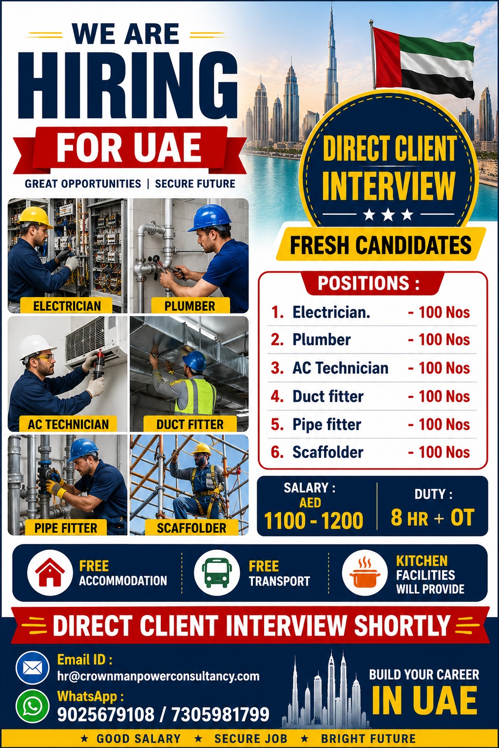 Leading company For dubai — Crown Manpower Consultancy, Uae