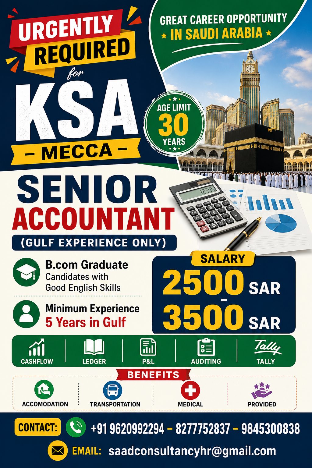 Hiring for Senior Accountant