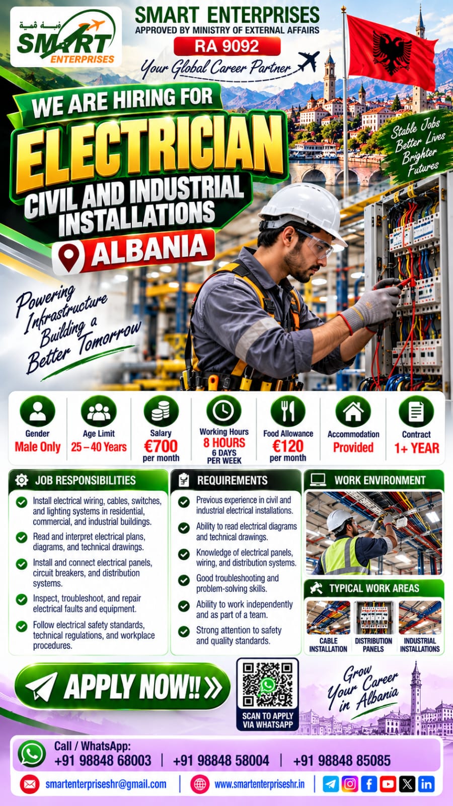 ELECTRICIAN ALBANIA