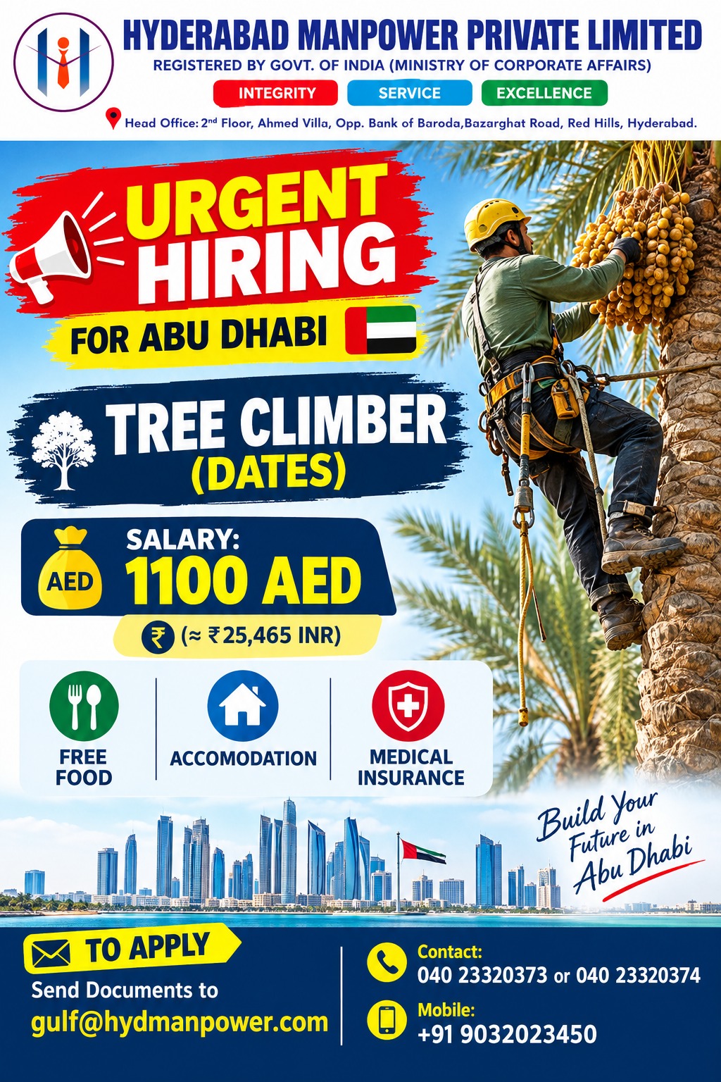 Hiring Tree Climber for UAE