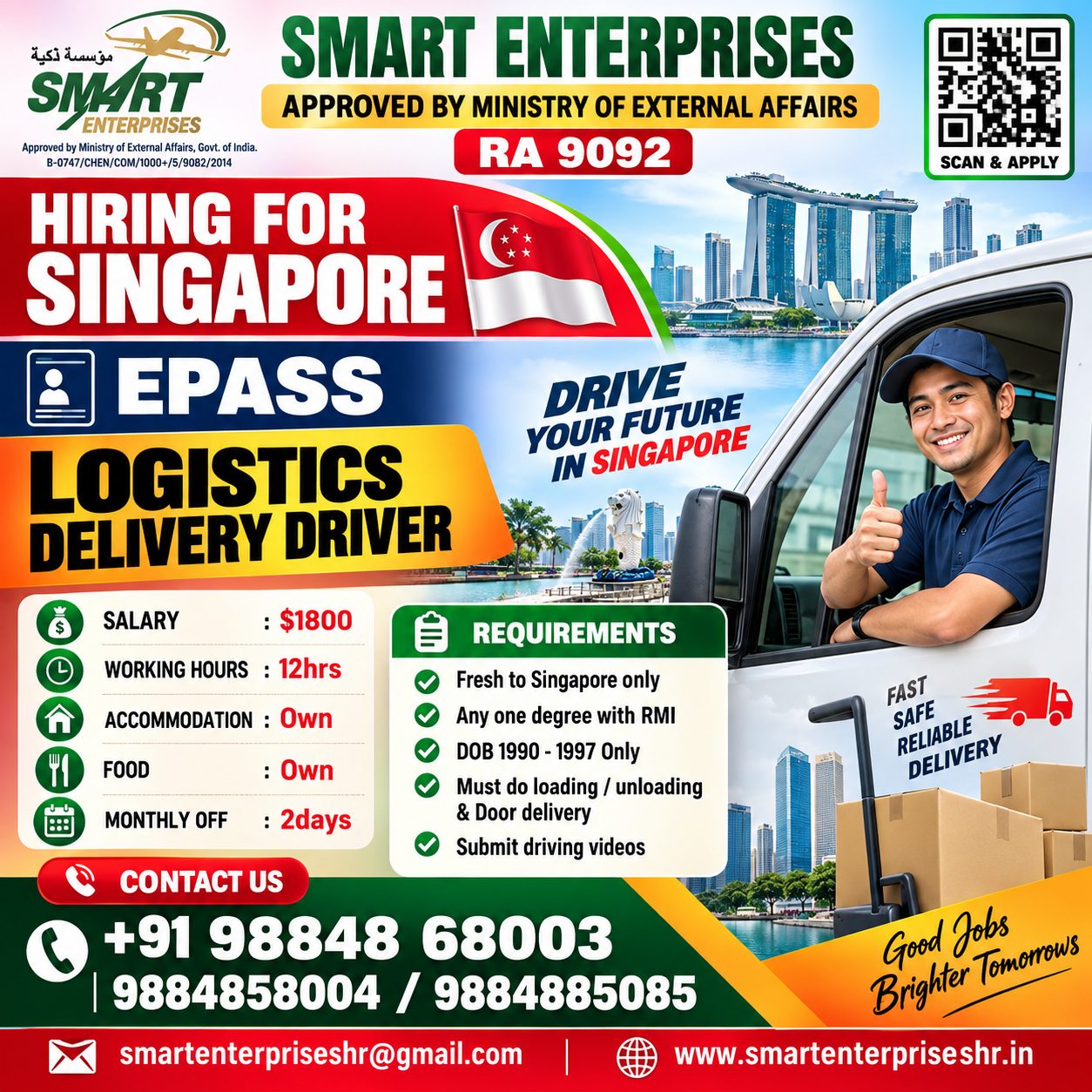 LOGISTICS DELIVERY DRIVER