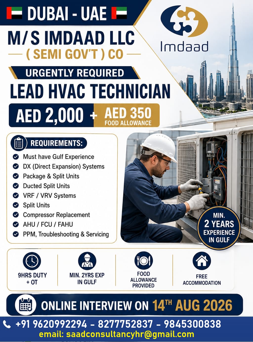 Lead HVAC Technician