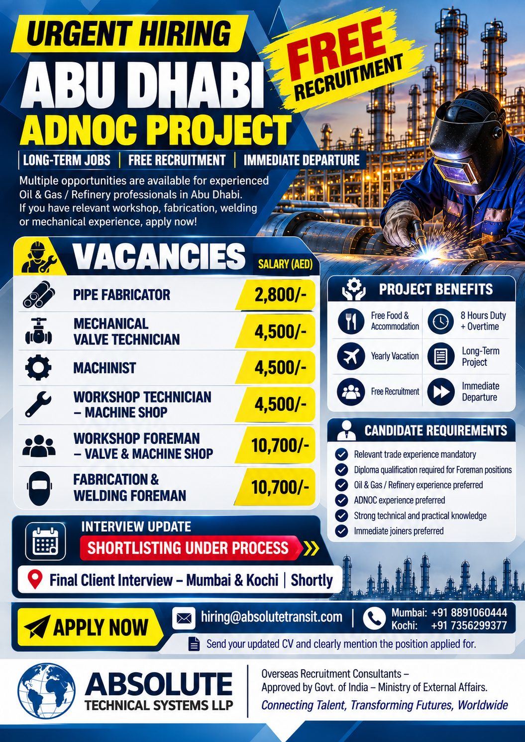 Abu Dhabi ADNOC Project