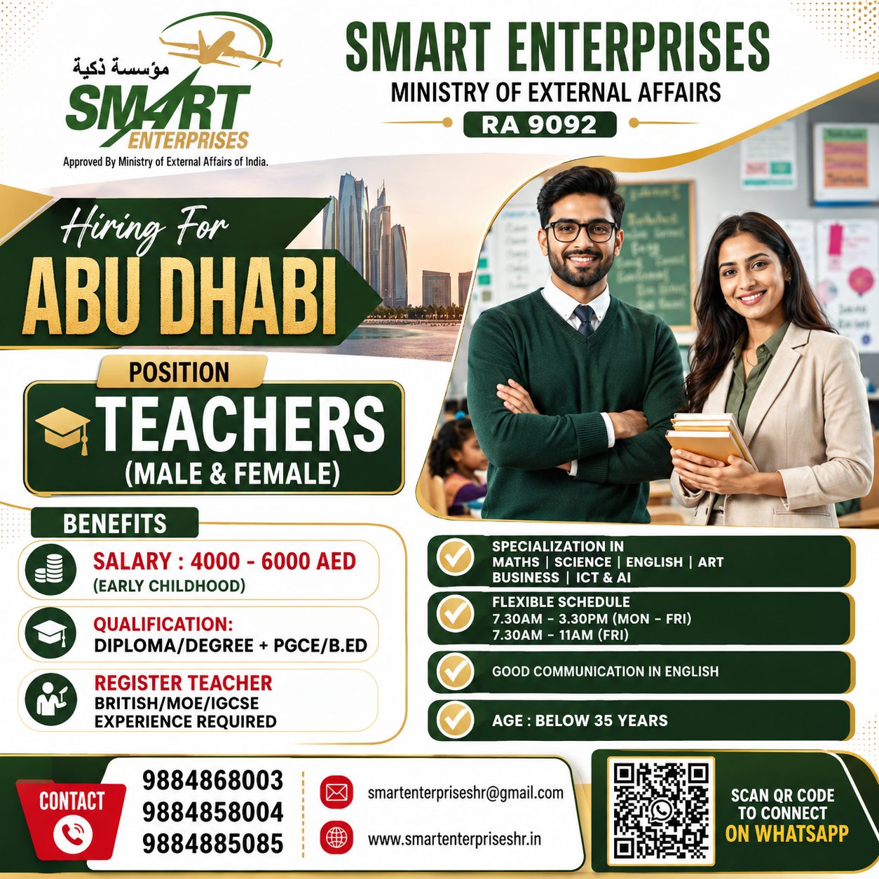 MALE & FEMALE TEACHERS