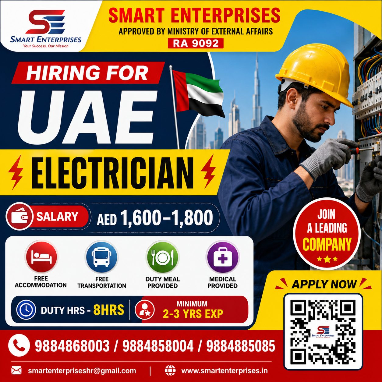 HIRING FOR ELECTRICIAN