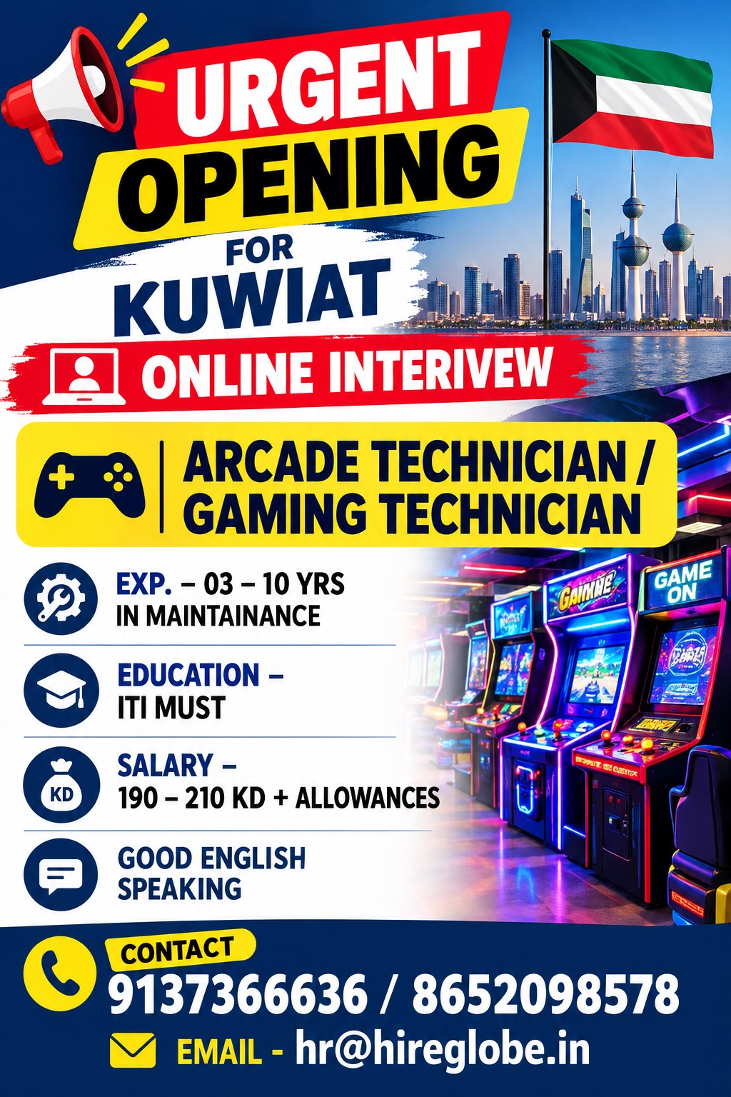 Arcade Technician / Gaming Technician