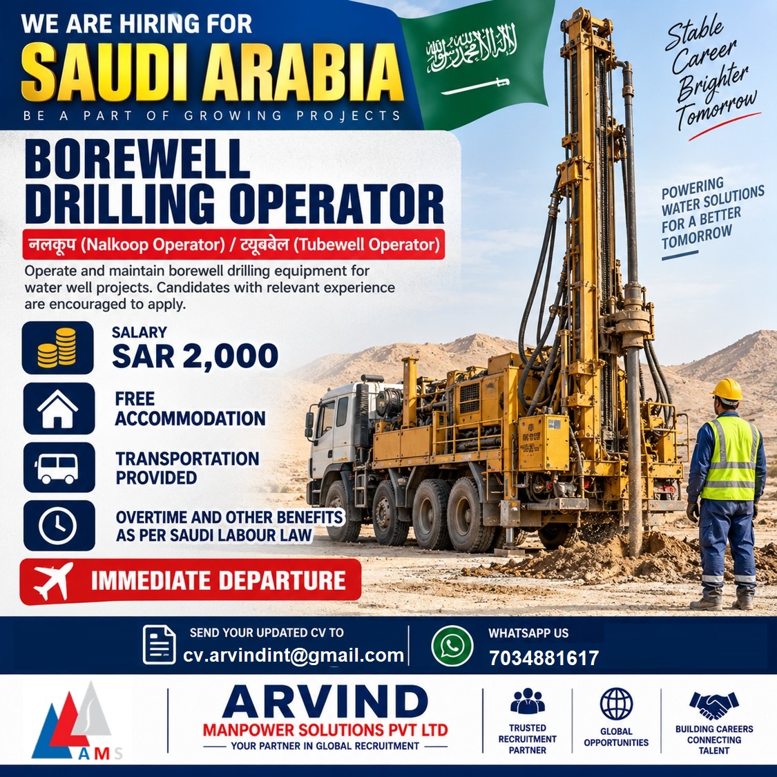 Bore Well Operator