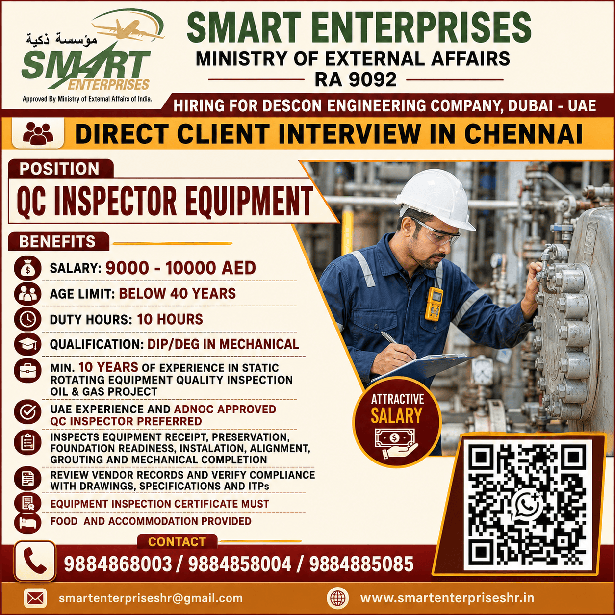 QC INSPECTOR EQUIPMENT