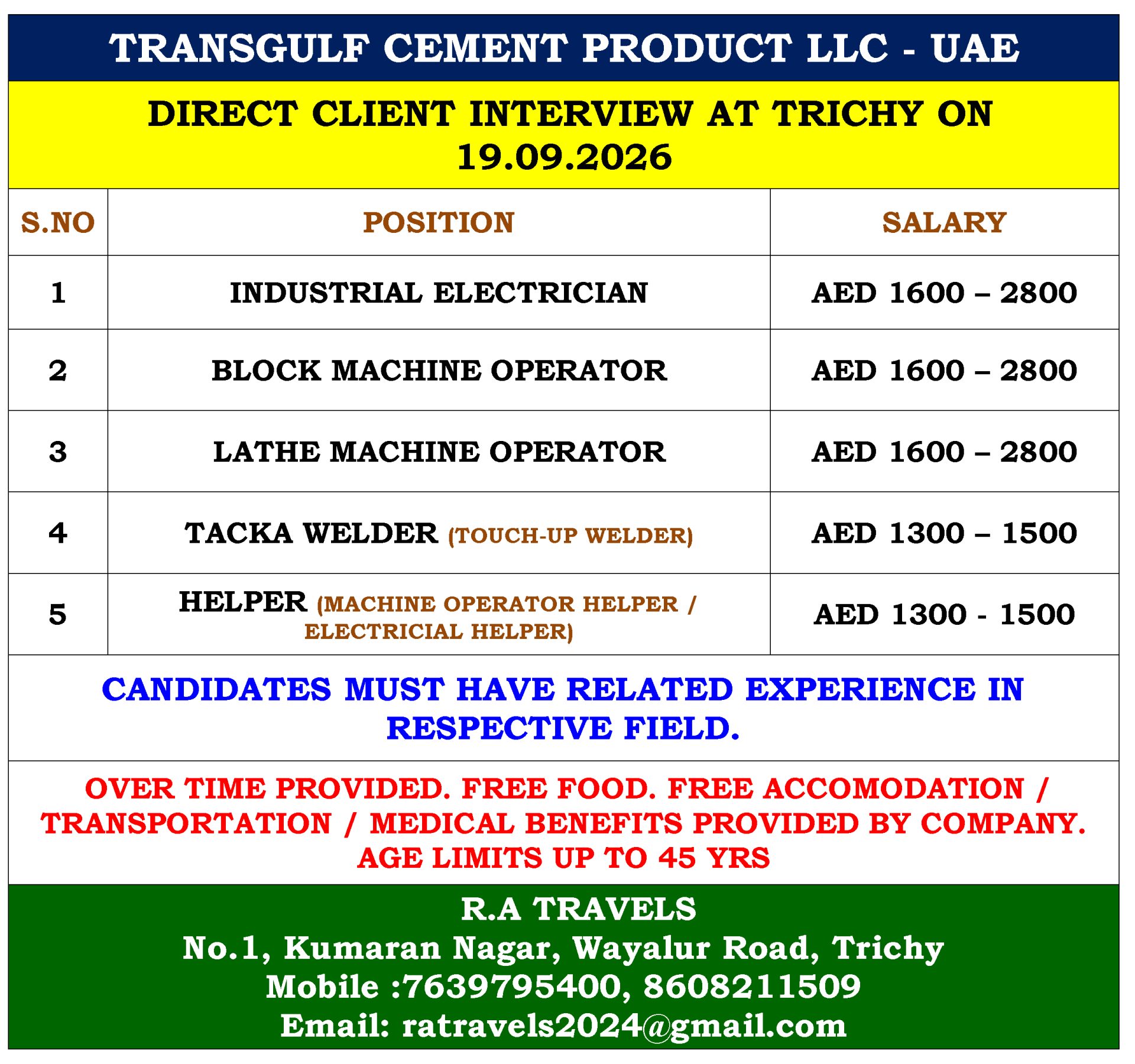 TRANSGULF CEMENT PRODUCT LLC - UAE