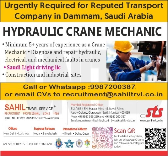 Hydraulic Crane Mechanic