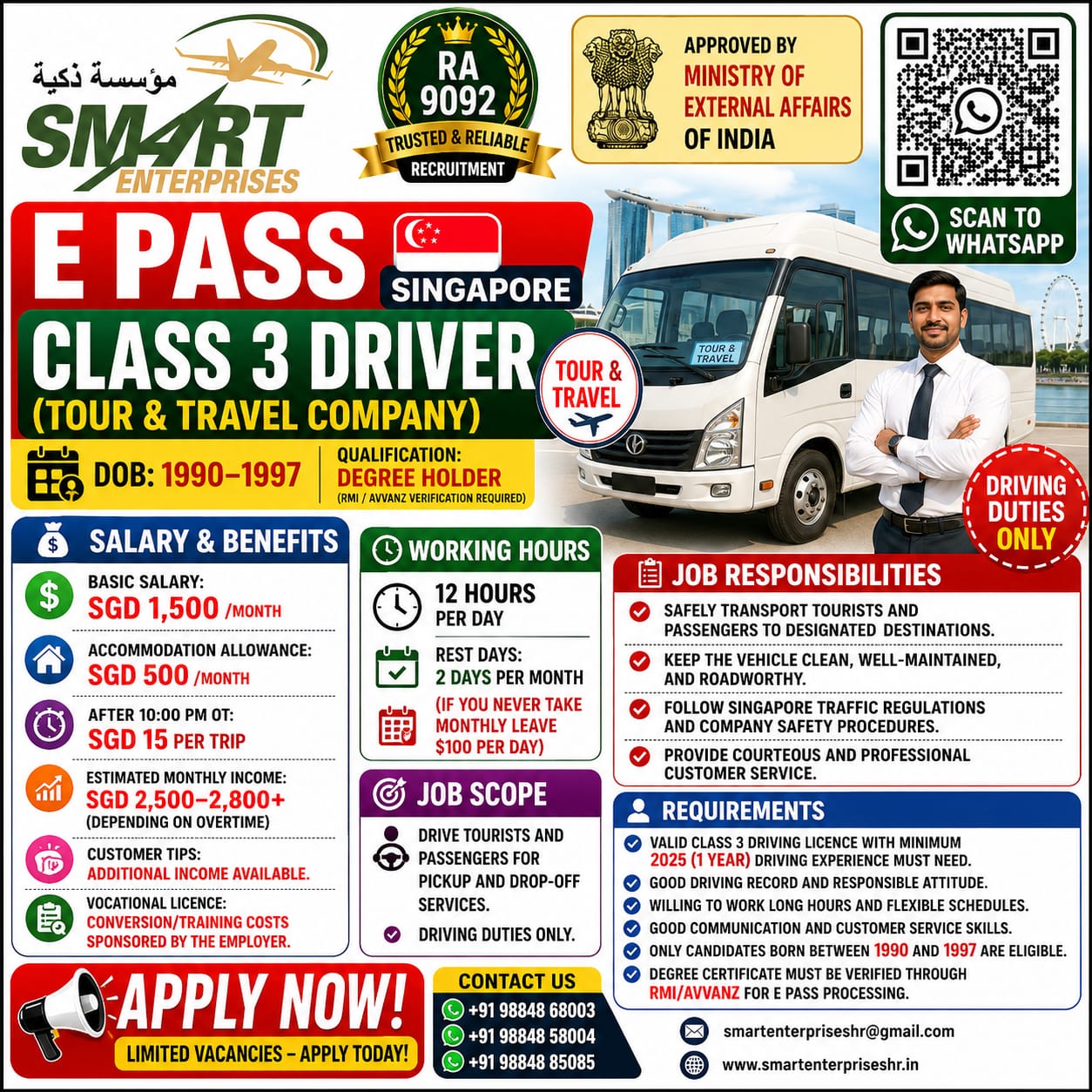 REQUIRES CLASS 3 DRIVER
