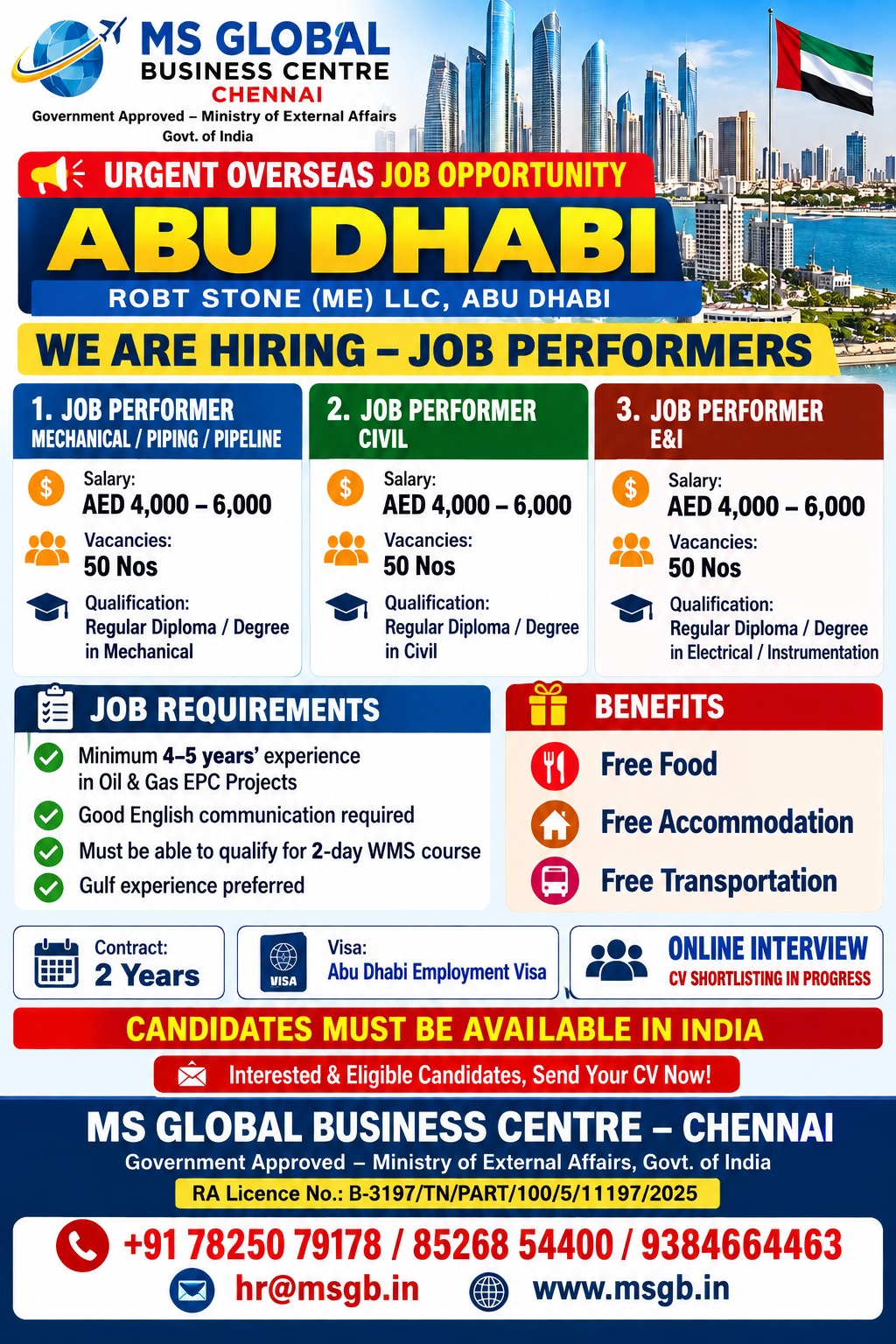 Job Performers - Abu Dhabi