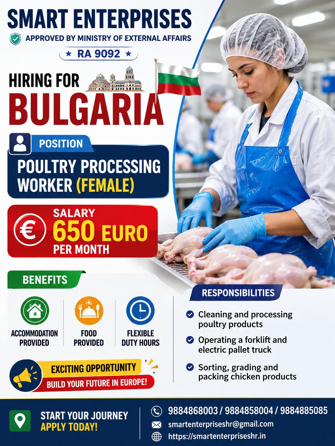 POULTRY PROCESSING WORKER (FEMALE)