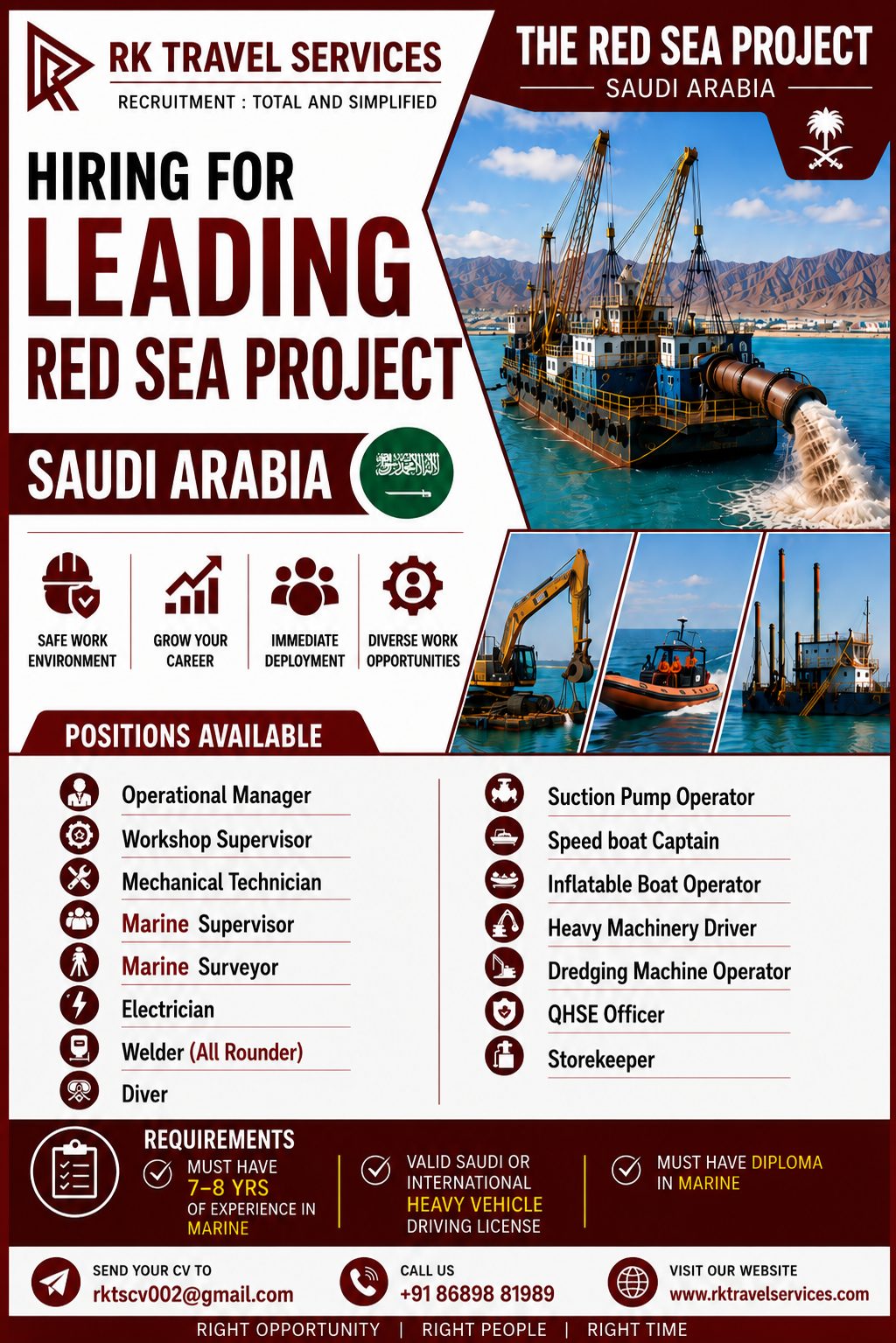 HIRING FOR LEADING RED SEA PROJECT