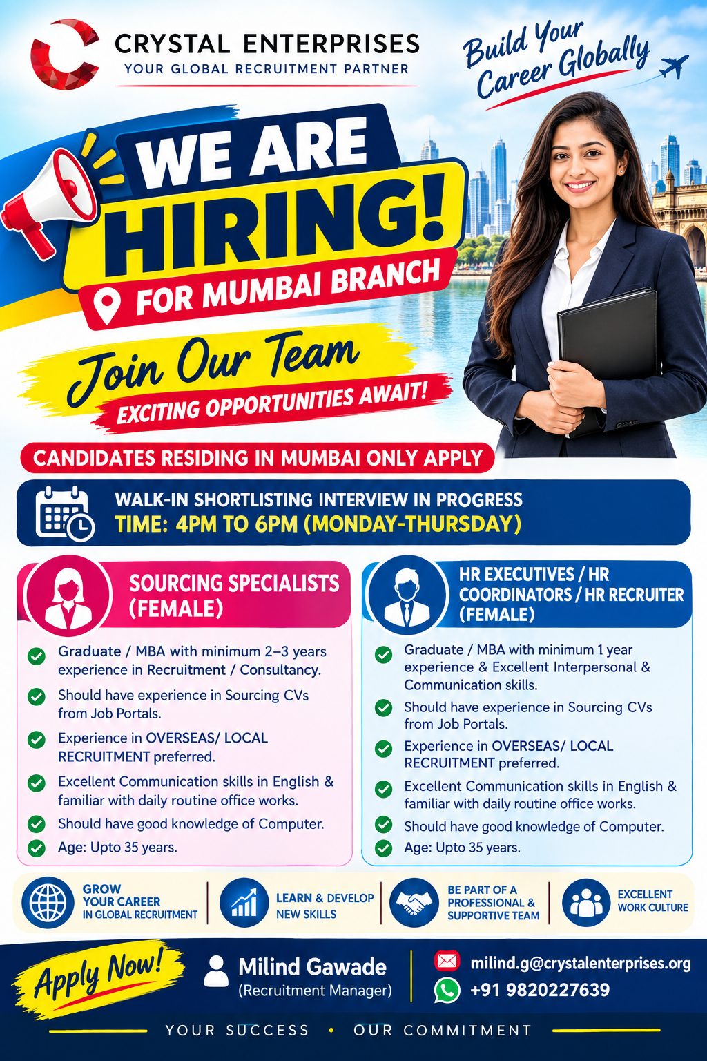 Recruitment Positions - Mumbai Branch