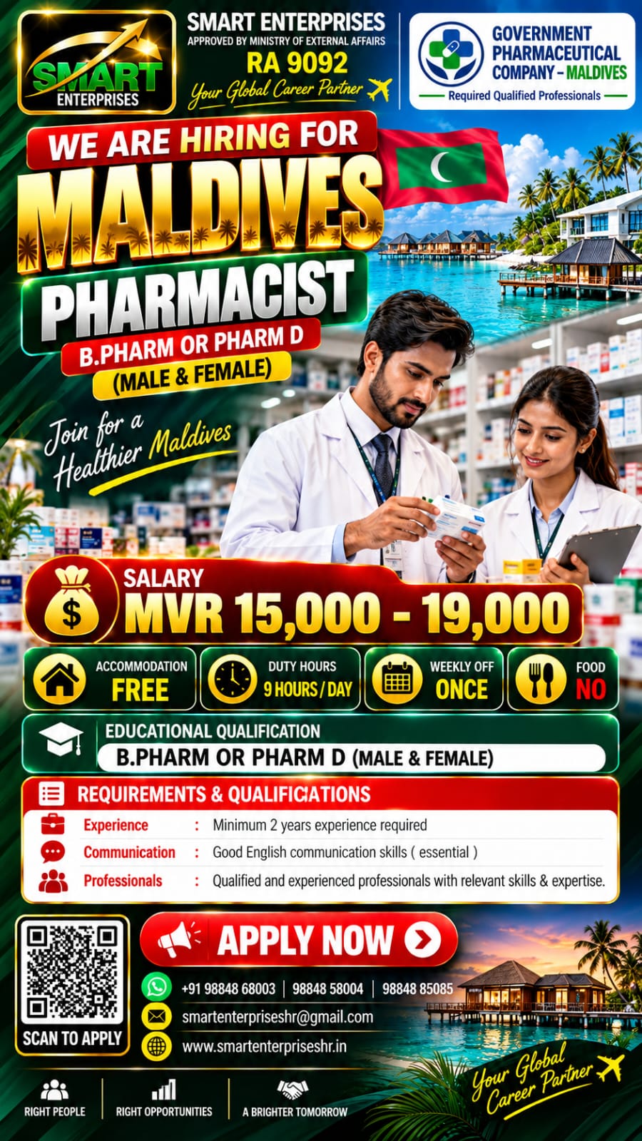 PHARMACIST (MALE & FEMALE)