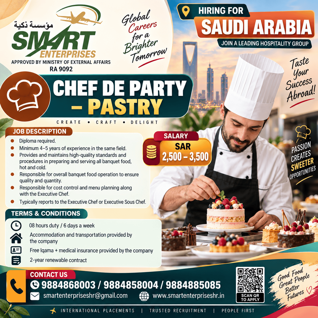 CHEF DE PARTIE – PASTRY