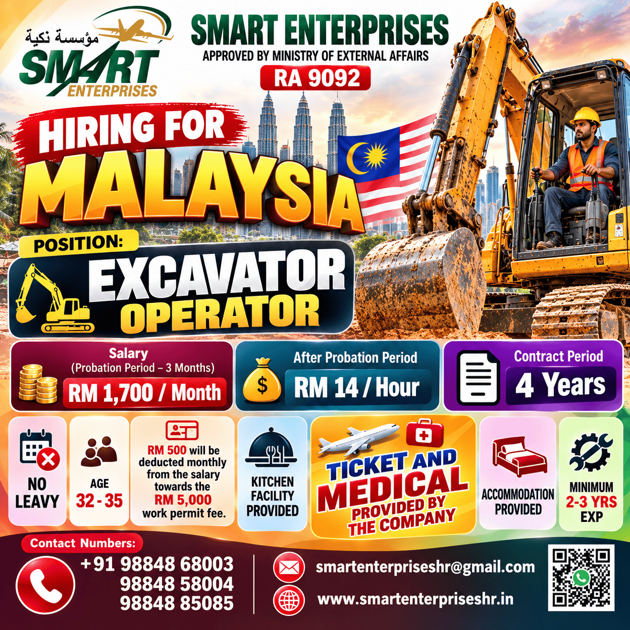 EXCAVATOR OPERATOR MALASIYA