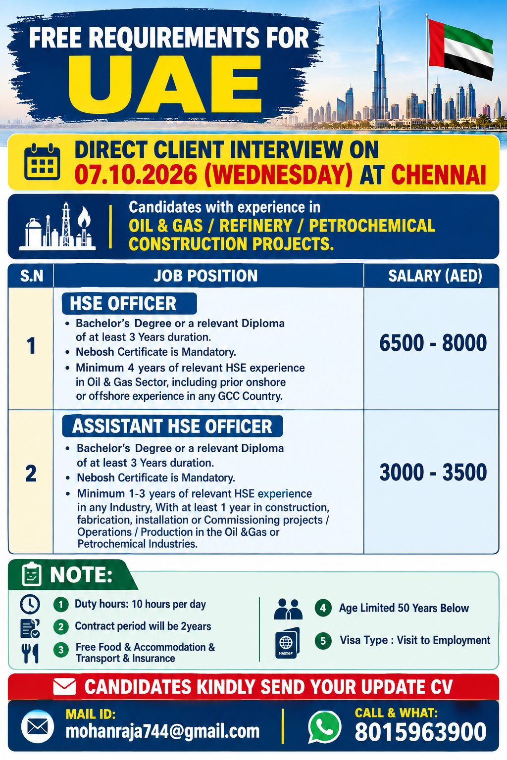 Free Requirements for UAE