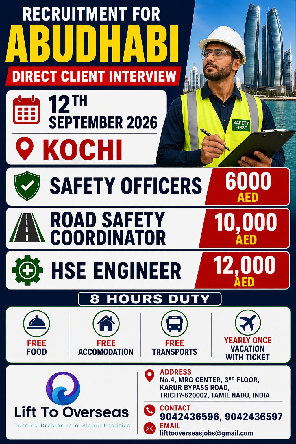 SAFETY OFFICERS, ROAD SAFETY COORDNATOR, HSE ENGINEER