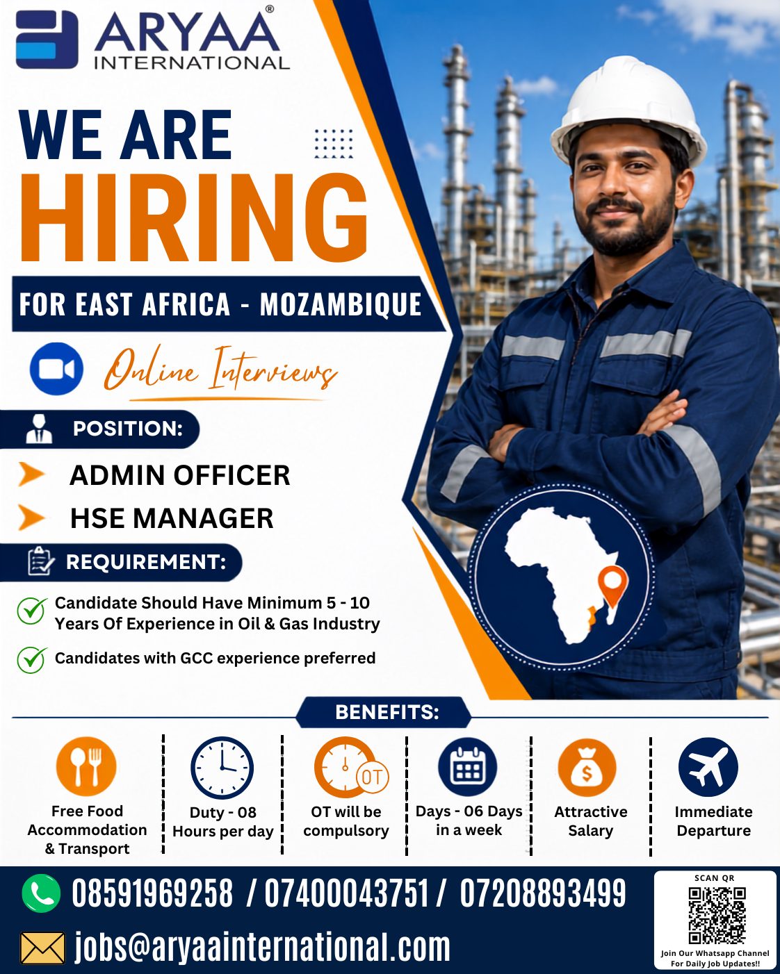 Admin Officer & HSE Manager