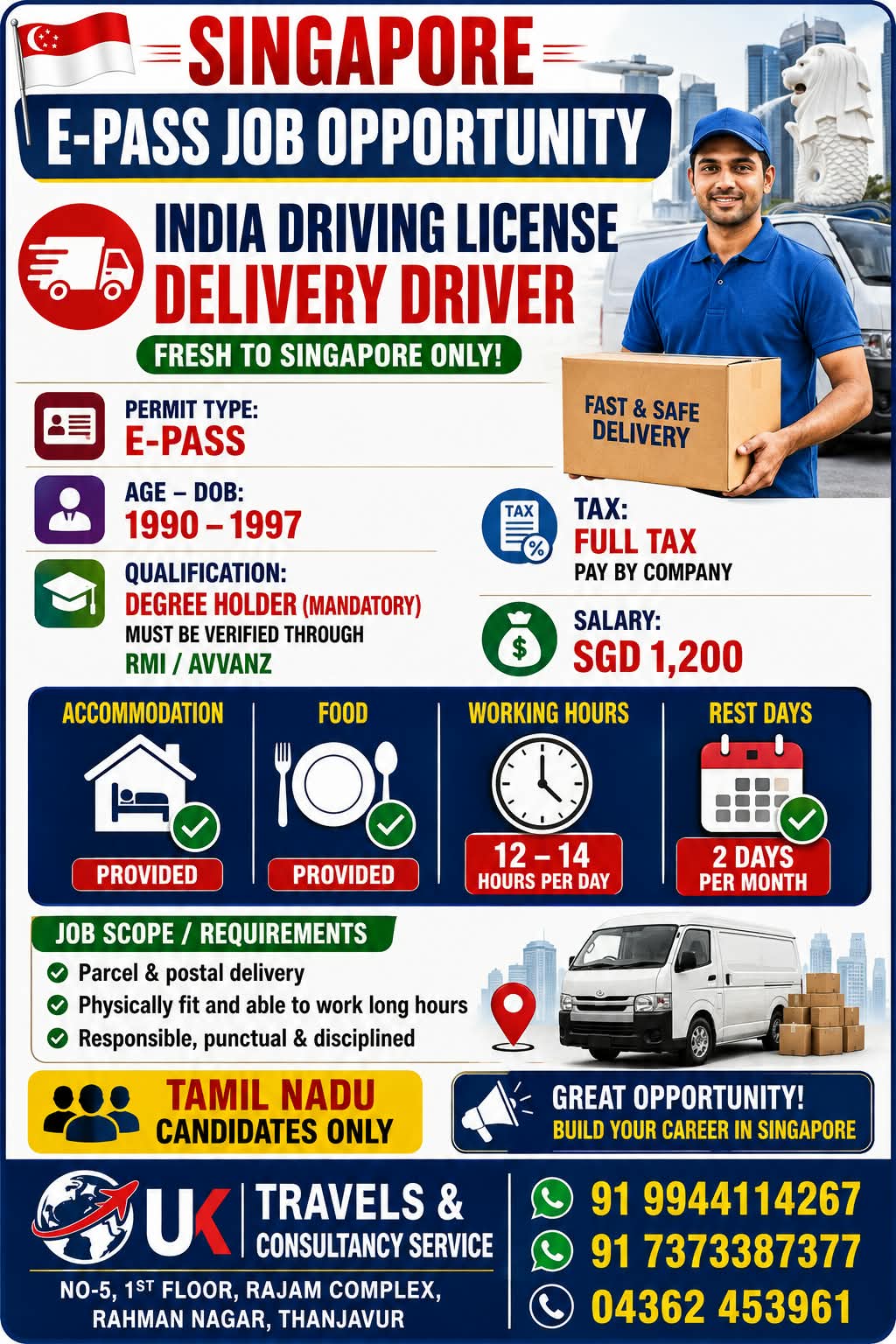 DRIVER CUM GENERAL WORKER