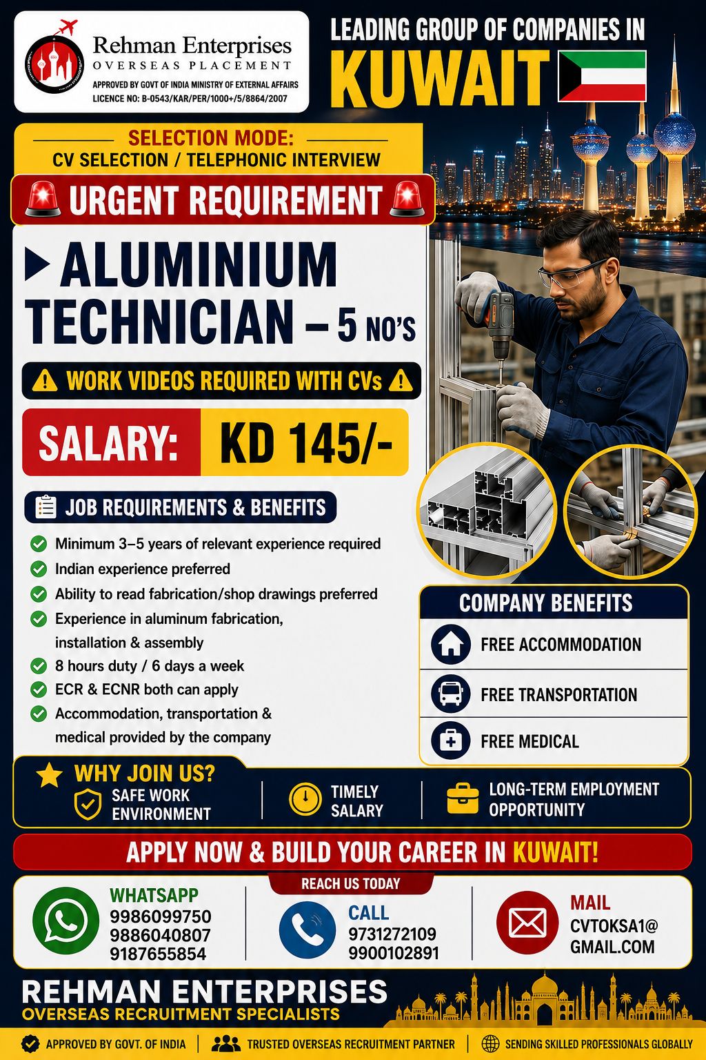 Aluminium Technician