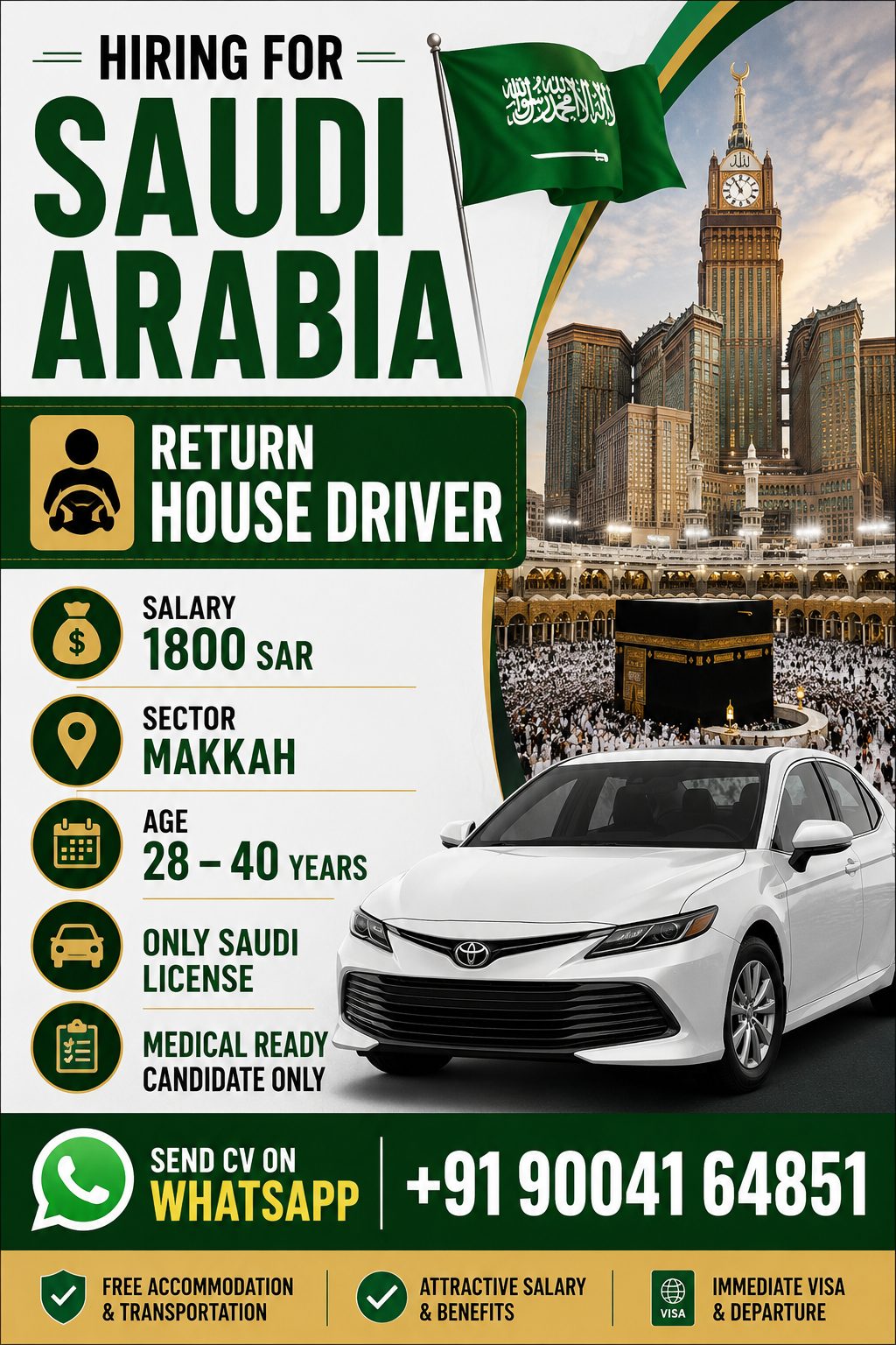 Return House Drivers — Anjum Tours And Travels, Saudi Arabia, Saudi Arabia