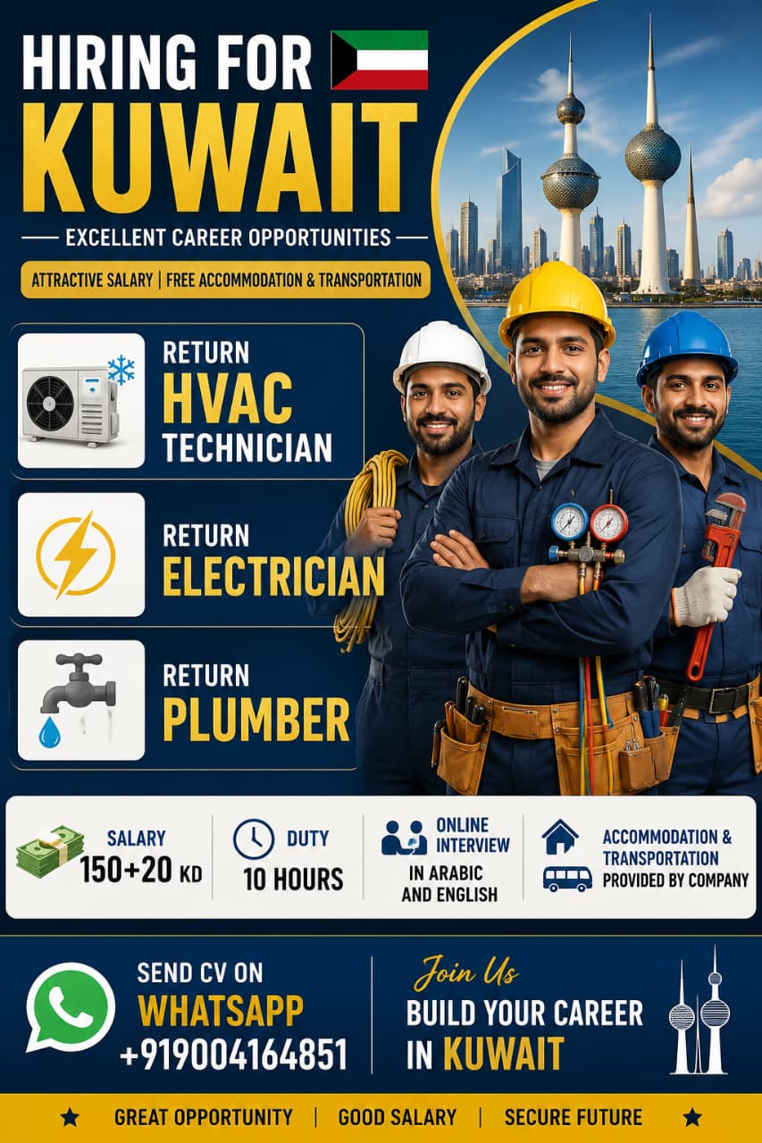 Hiring for Kuwait - Excellent Career Opportunities
