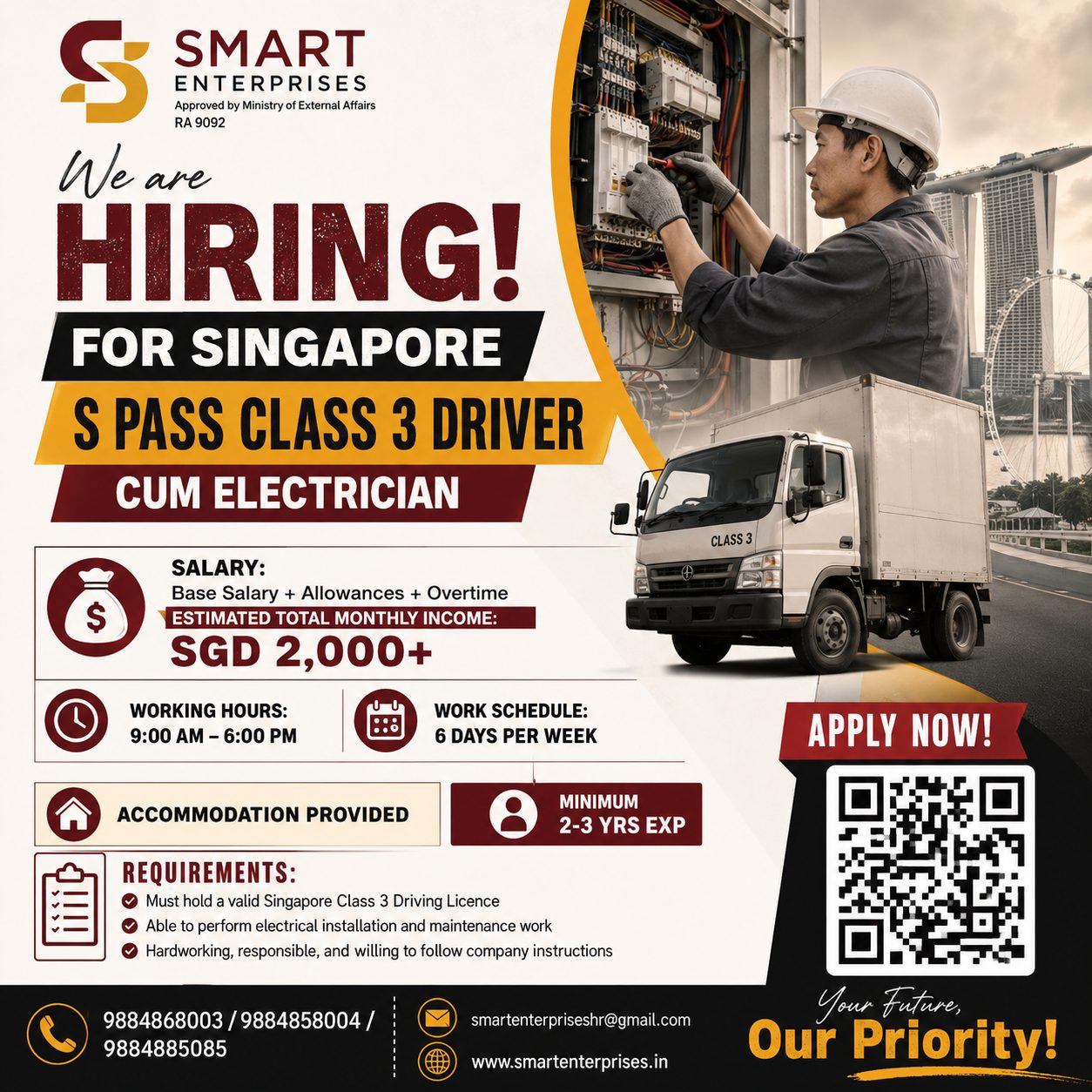 Class 3 Driver Cum Electrician