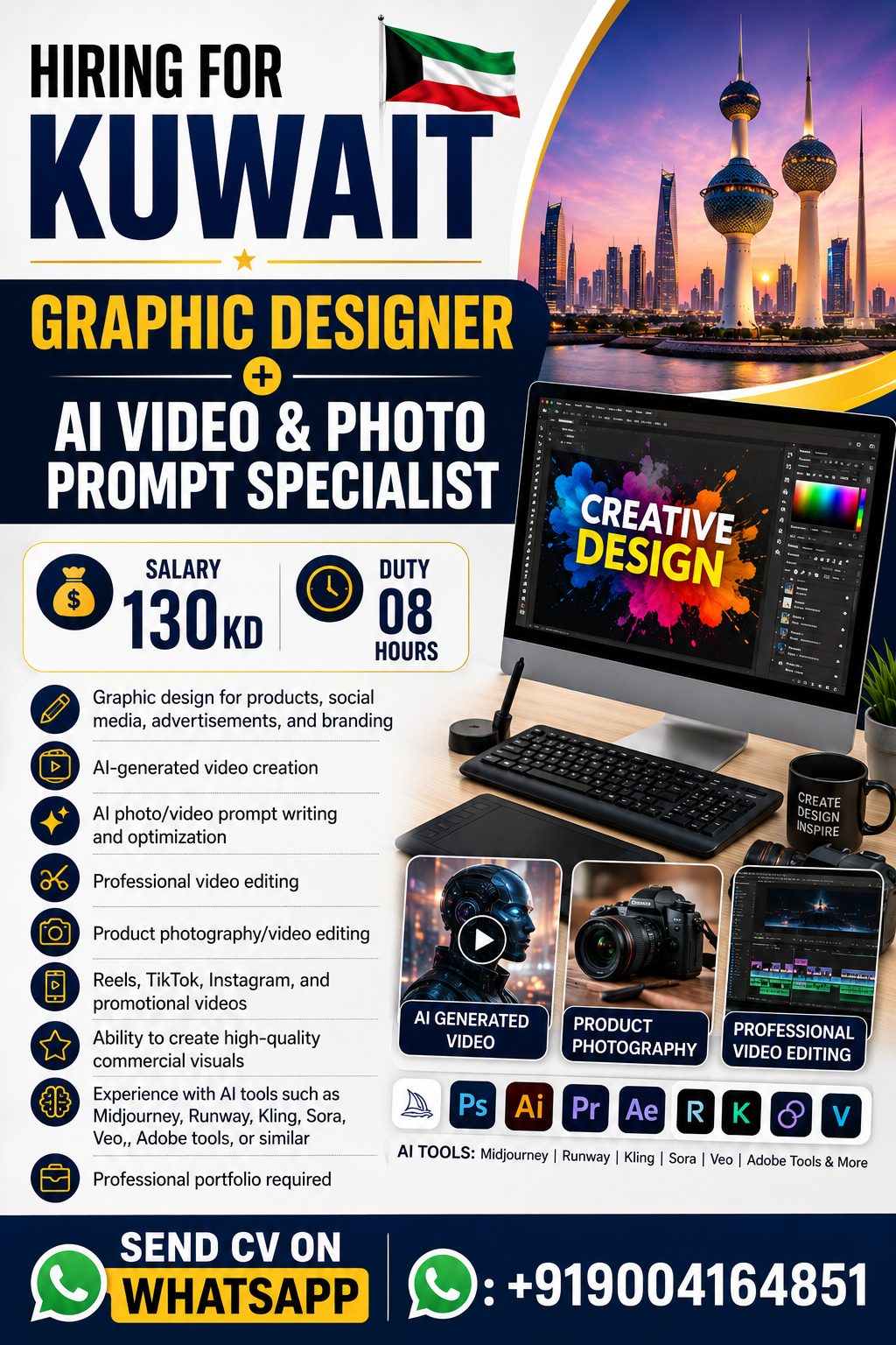 Graphic Designer + AI Video & Photo Prompt Specialist