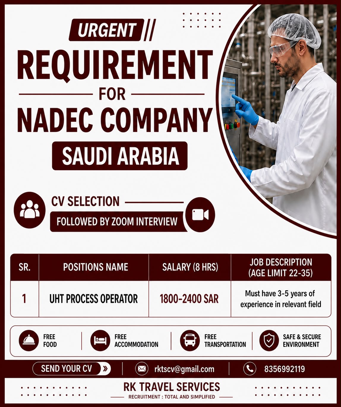 UHT Process Operator - NADEC Company