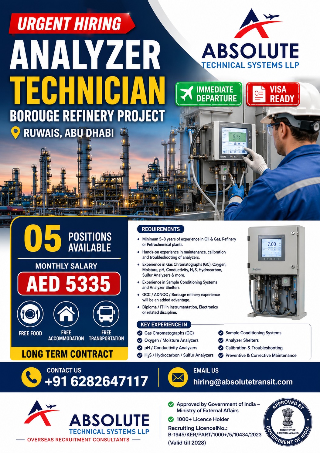 FREE RECRUITMENT — Absolute Technical Systems LLP, abu dhabi, abu dhabi