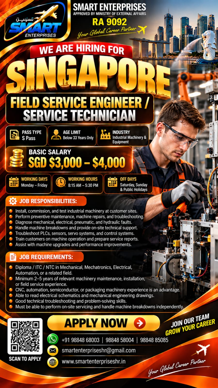 FIELD SERVICE ENGINEER / SERVICE TECHNICIAN