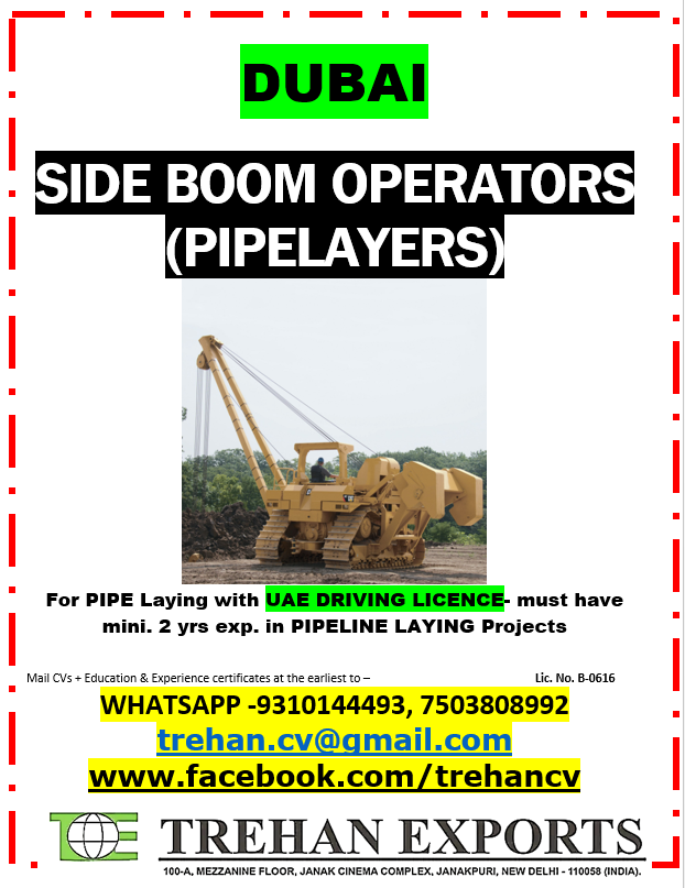 Side Boom Operators (Pipelayers)