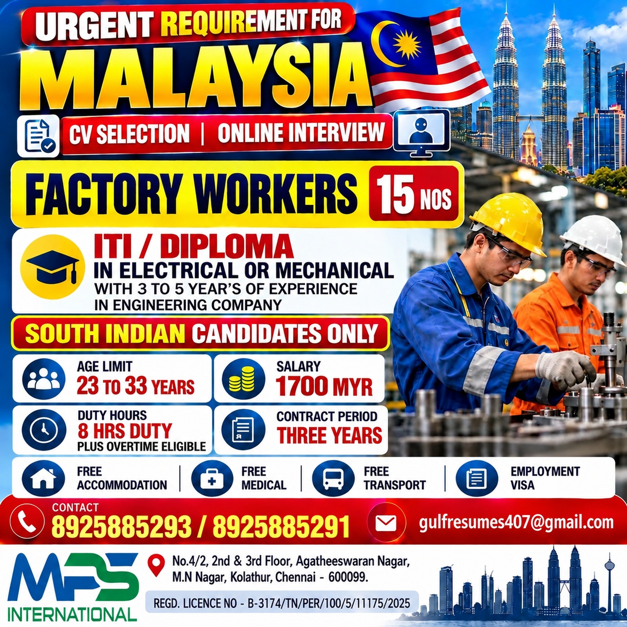 Factory Workers - cv selection