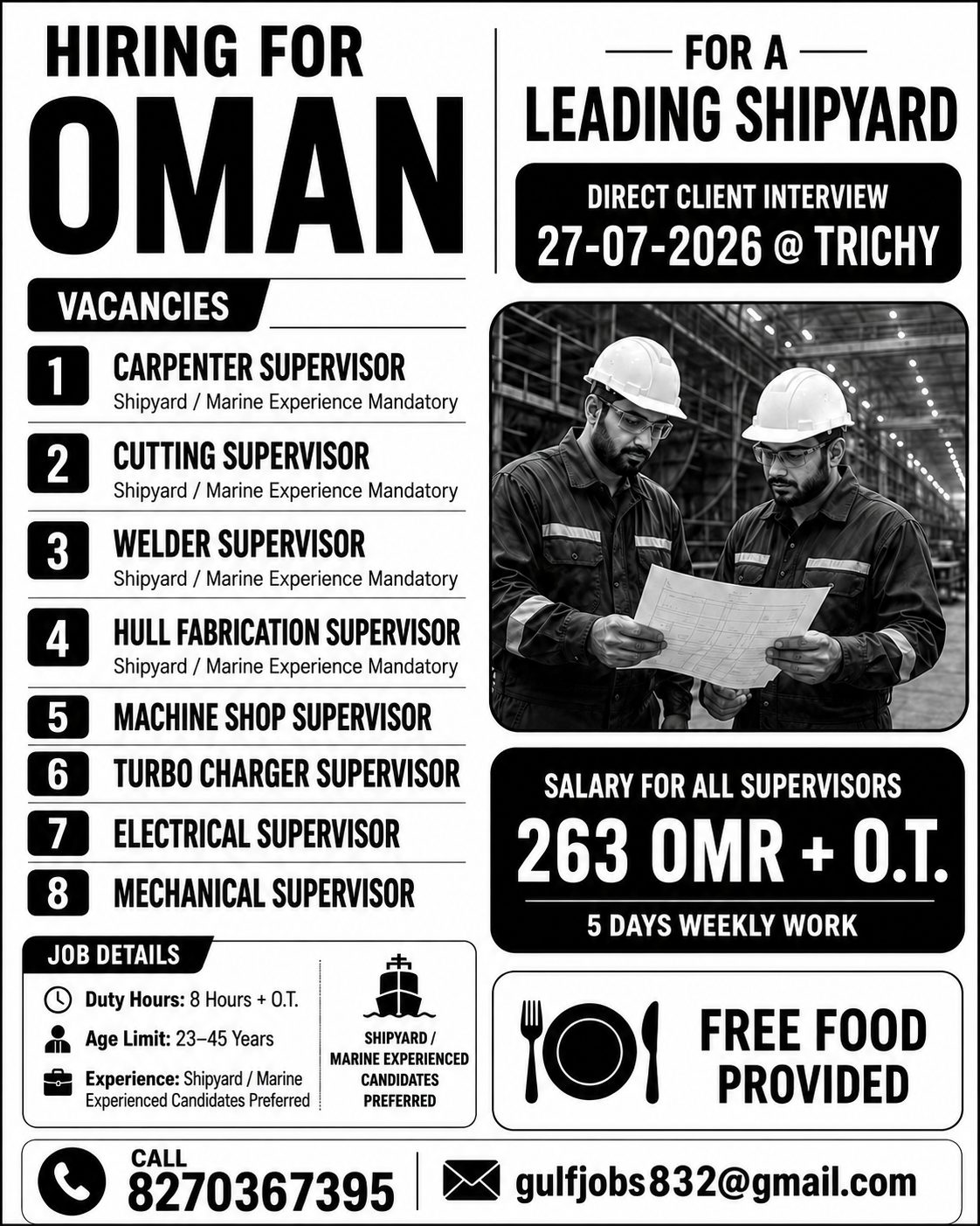 Oman Supervisor — VG TRAVELS, Oman, Oman