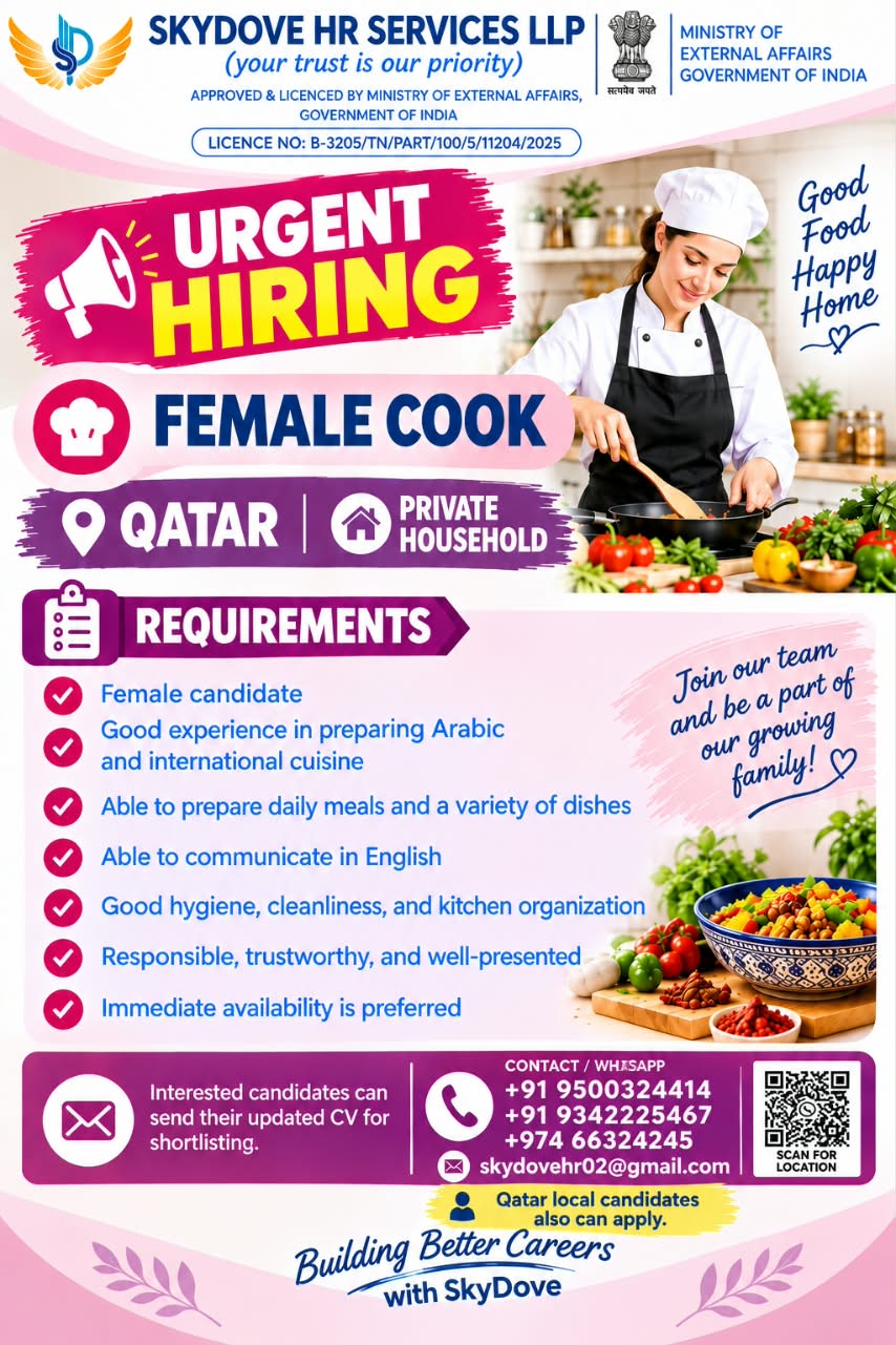 FEMALE COOK